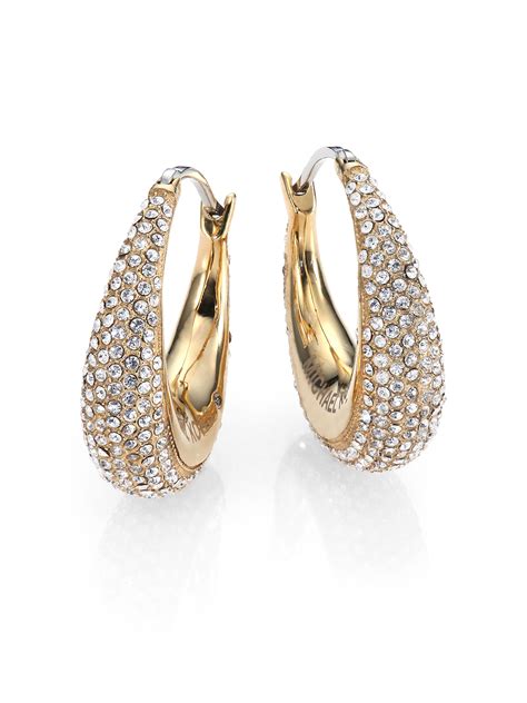 michael kors ohrstecker kors brilliance|Michael Kors gold hoop earrings.